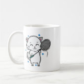 badmintonkat koffiemok (Links)