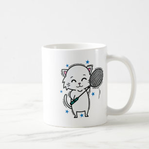 badmintonkat koffiemok