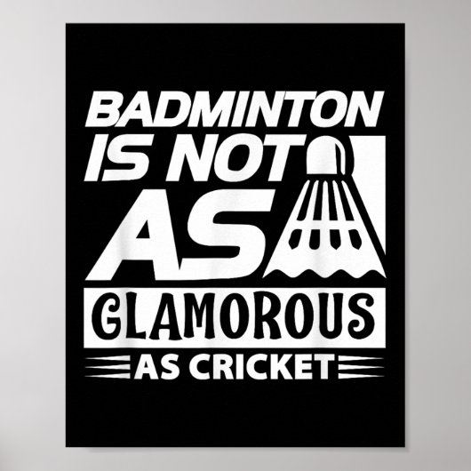 Badmintonliefhebber Grappig - Badminton Is Niet Zo Poster (Voorkant)