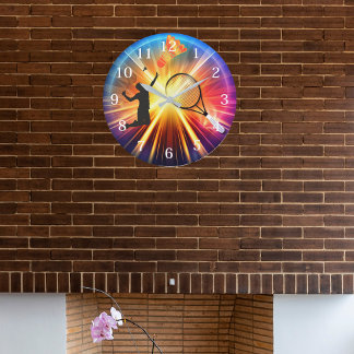 Badmintonliefhebber zijn wandklok