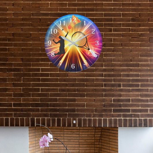 Badmintonliefhebber zijn wandklok
