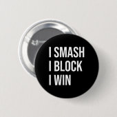 Badmintonliefhebbers Meme Quote Ronde Button 5,7 Cm (Voorkant /achterkant)