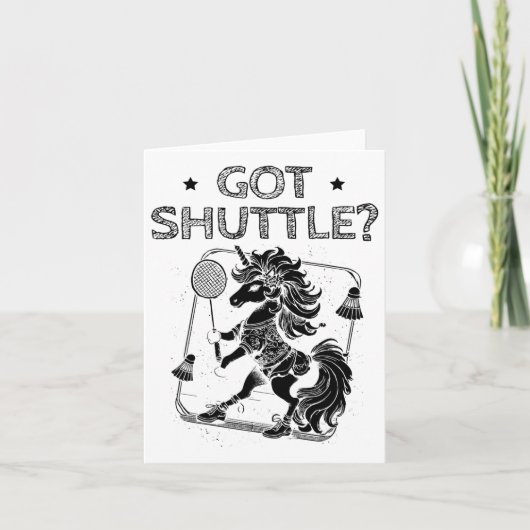 Badmintonmodus op shuttleracket kaart (Voorkant)