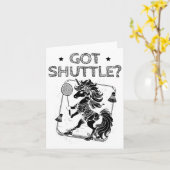 Badmintonmodus op shuttleracket kaart (Gele Bloem)