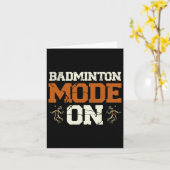 Badmintonmodus op shuttleracket kaart (Gele Bloem)