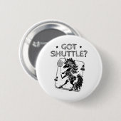 Badmintonmodus op shuttleracket ronde button 5,7 cm (Voorkant /achterkant)