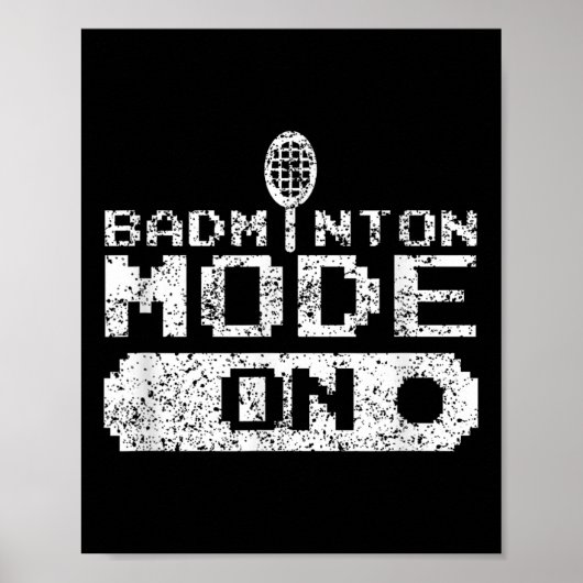 Badmintonmodus op Team Shuttle Player Coach Poster (Voorkant)