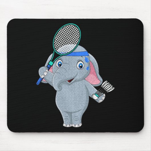 badmintonolifant muismat (Voorkant)