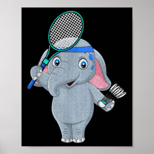 badmintonolifant poster