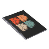 Badmintonracket Badminton Retro Notitieboek (Rechterzijde)