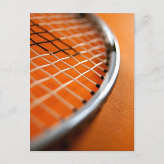 Badmintonracket Briefkaart (Voorkant)