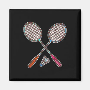 Badmintonracket En Shuttle Professional Badminton Magneet