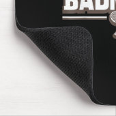 Badmintonracket - Grappige badmintonspeler Muismat (Hoek)