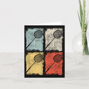 Badmintonracket Retro Badmintonspeler,badminton  Kaart