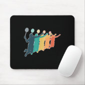 badmintonretro-racket muismat (Met muis)