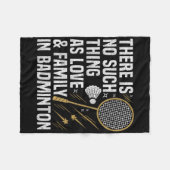 Badmintonspel Zo'n Ding Shuttle Badmintonspeler Fleece Deken (Voorkant (Horizontaal))