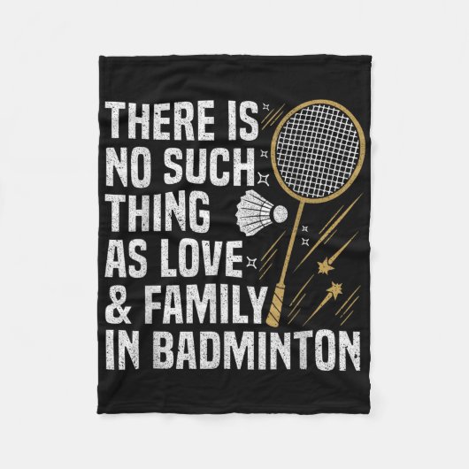 Badmintonspel Zo'n Ding Shuttle Badmintonspeler Fleece Deken (Voorkant)