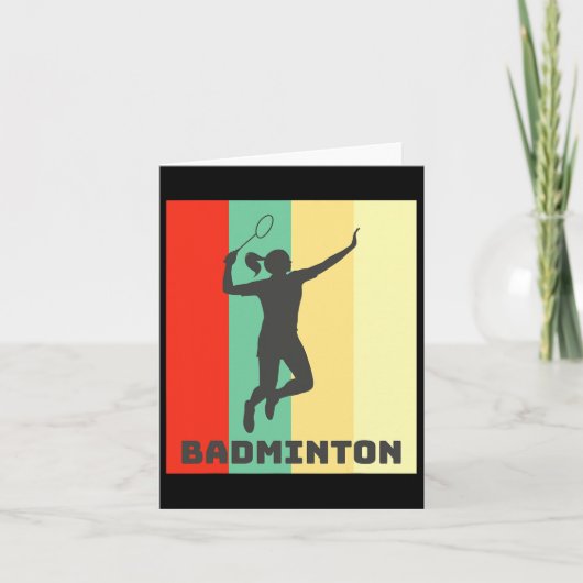 Badmintonspeler Badminton Lover Kaart (Voorkant)