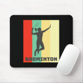 Badmintonspeler Badminton Lover Muismat (Met muis)