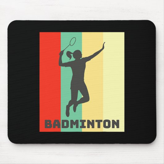 Badmintonspeler Badminton Lover Muismat (Voorkant)