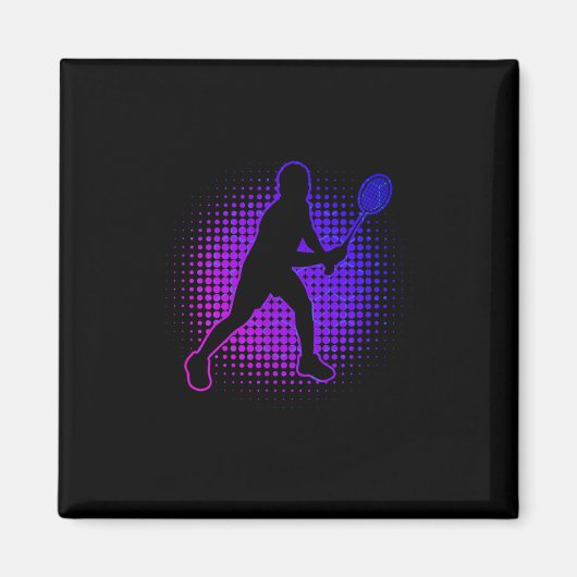 Badmintonspeler Badminton Vrouwen Squash Shuttle Magneet (Voorkant)