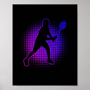 Badmintonspeler Badminton Vrouwen Squash Shuttle Poster