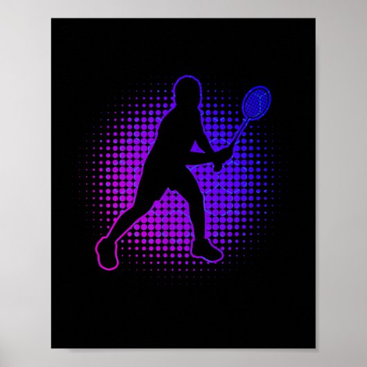 Badmintonspeler Badminton Vrouwen Squash Shuttle Poster (Voorkant)