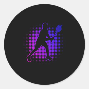 Badmintonspeler Badminton Vrouwen Squash Shuttle Ronde Sticker