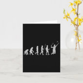 Badmintonspeler Birdie Shuttle Smash Kaart (Gele Bloem)