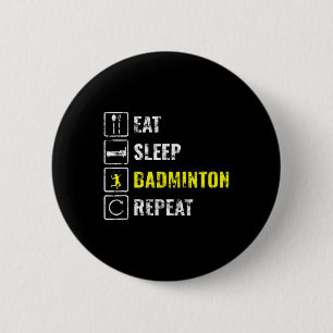 Badmintonspeler Cadeau Ronde Button 5,7 Cm