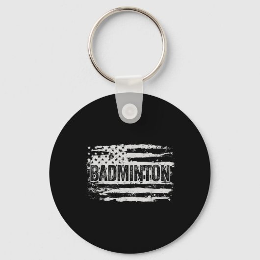 Badmintonspeler Cadeau Sleutelhanger (Voorkant)
