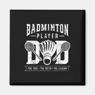 Badmintonspeler Dad De Shuttle-speler Badminton Magneet