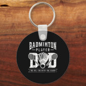 Badmintonspeler Dad De Shuttle-speler Badminton Sleutelhanger (Voorkant)