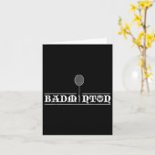 Badmintonspeler Echte Mannen Team Shuttle Coach Ba Kaart (Gele Bloem)
