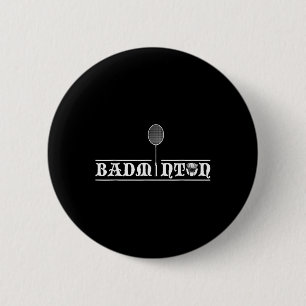 Badmintonspeler Echte Mannen Team Shuttle Coach Ba Ronde Button 5,7 Cm