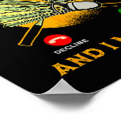Badmintonspeler Game Racket Liefhebber Sportman At Poster (Hoek)