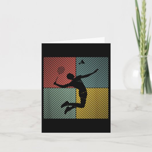 Badmintonspeler Game Shuttle Badminton  Kaart (Voorkant)