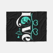 Badmintonspeler Game Shuttle Yin-yang-liefde Badmi Fleece Deken (Voorkant (Horizontaal))