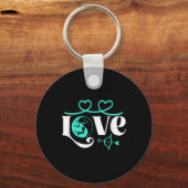 Badmintonspeler Game Shuttle Yin-yang-liefde Badmi Sleutelhanger (Voorkant)