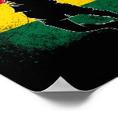 Badmintonspeler Ghanese vlag Ghana Poster (Hoek)
