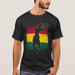 Badmintonspeler Ghanese vlag Ghana T-shirt