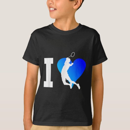 Badmintonspeler Heren Shuttle Squash Dames T-shirt (Voorkant)