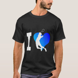 Badmintonspeler Heren Shuttle Squash Dames T-shirt