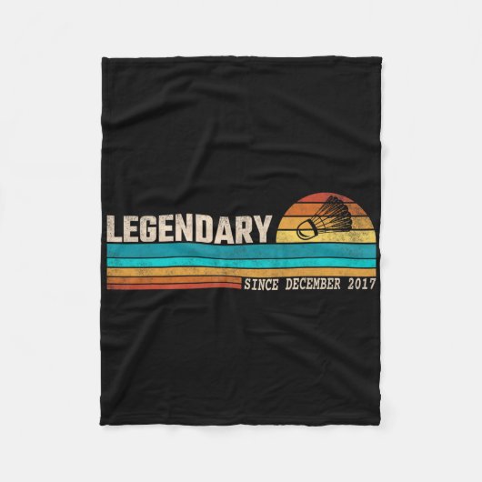 Badmintonspeler Legend sinds december 2017 Birth Fleece Deken (Voorkant)