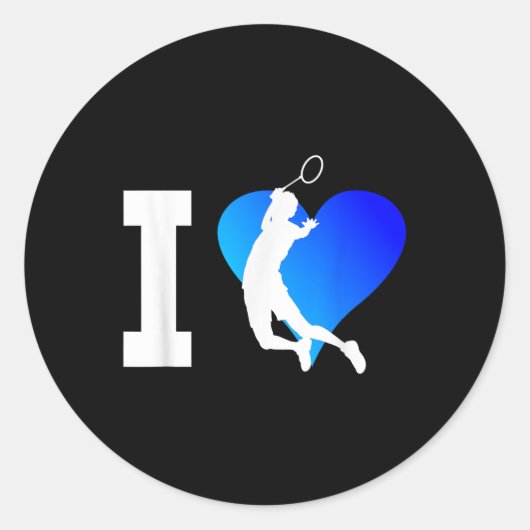 Badmintonspeler Mannen Shuttle Squash Vrouwen Ronde Sticker (Voorkant)