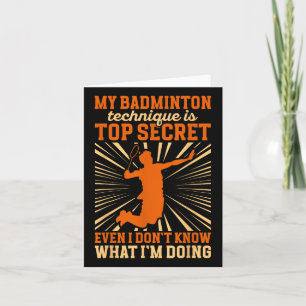 Badmintonspeler _ Mijn badminton techniek Kaart