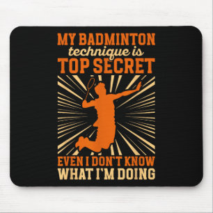 Badmintonspeler _ Mijn badminton techniek Muismat