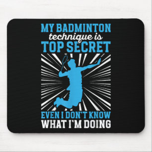 Badmintonspeler _ Mijn badminton-techniek Muismat
