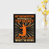 Badmintonspeler My Badminton Technique Kaart (Gele Bloem)