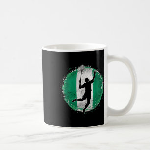 Badmintonspeler Nigeria Nigeria Vlag Nigeria  Koffiemok